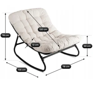 Scaun balansoar AURORA Bej