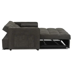 product-3477-2 CORRA Sleeping fotoliu pliabil negru — Fotolii de relaxare
