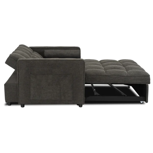 product-3477-2 CORRA Sleeping fotoliu pliabil negru — Fotolii de relaxare