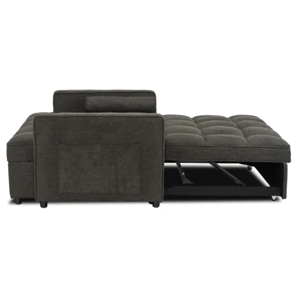 product-3477-3 CORRA Sleeping fotoliu pliabil negru — Fotolii de relaxare
