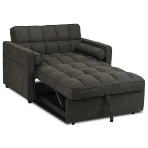 product-3477-4 CORRA Sleeping fotoliu pliabil negru — Fotolii de relaxare