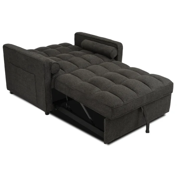 product-3477-5 CORRA Sleeping fotoliu pliabil negru — Fotolii de relaxare