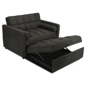 product-3477-6 CORRA Sleeping fotoliu pliabil negru — Fotolii de relaxare