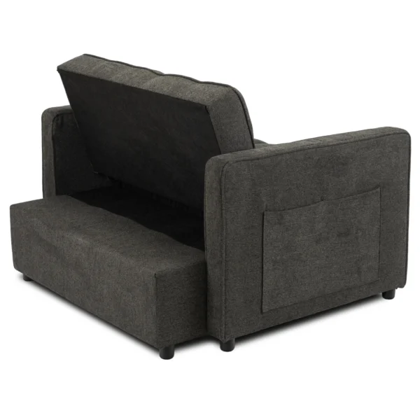 product-3477-7 CORRA Sleeping fotoliu pliabil negru — Fotolii de relaxare