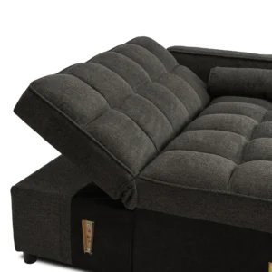 product-3477-8 CORRA Sleeping fotoliu pliabil negru — Fotolii de relaxare