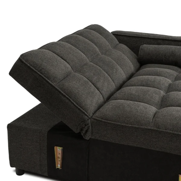product-3477-8 CORRA Sleeping fotoliu pliabil negru — Fotolii de relaxare