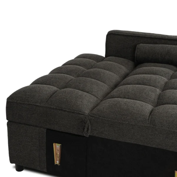 product-3477-9 CORRA Sleeping fotoliu pliabil negru — Fotolii de relaxare