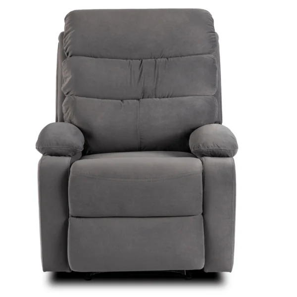 product-3480-2 Fotoliu extensibil KOBE, gri, din velur — Fotolii de relaxare