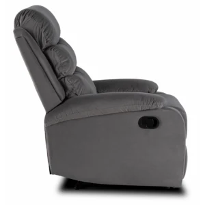 product-3480-3 Fotoliu extensibil KOBE, gri, din velur — Fotolii de relaxare