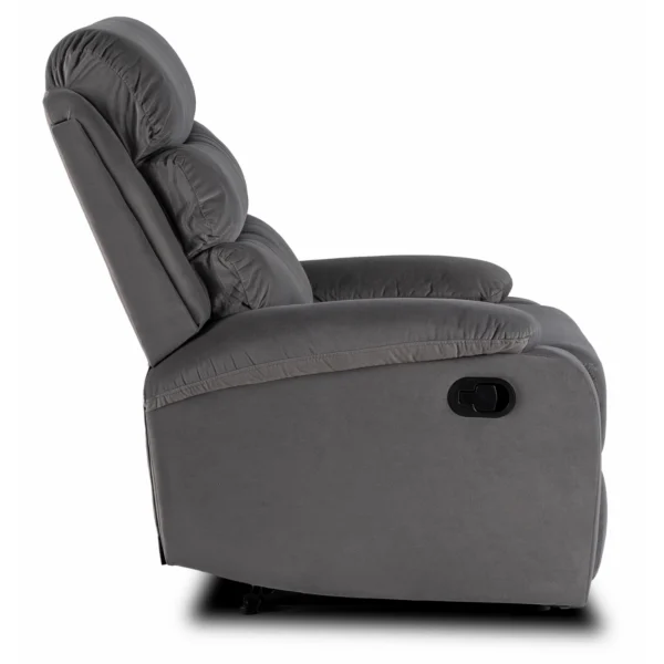 product-3480-3 Fotoliu extensibil KOBE, gri, din velur — Fotolii de relaxare