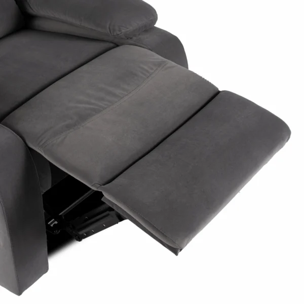 product-3480-9 Fotoliu extensibil KOBE, gri, din velur — Fotolii de relaxare