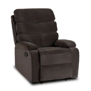 Scaun reclinabil KOBE din velur maro