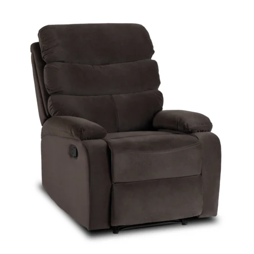 Scaun reclinabil KOBE din velur maro