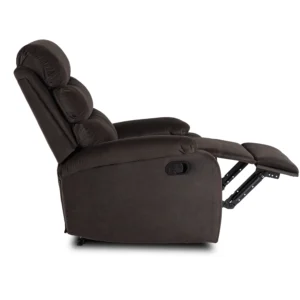Scaun reclinabil KOBE din velur maro