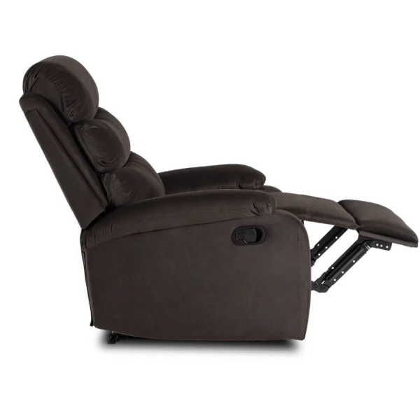 Scaun reclinabil KOBE din velur maro