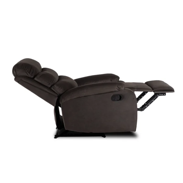 Scaun reclinabil KOBE din velur maro