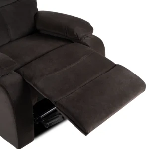 Scaun reclinabil KOBE din velur maro