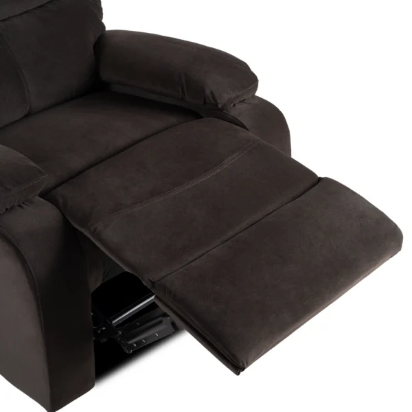 Scaun reclinabil KOBE din velur maro
