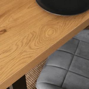 Masa extensibilă TOMAS 130-230 cm, stejar auriu/negru — Mese