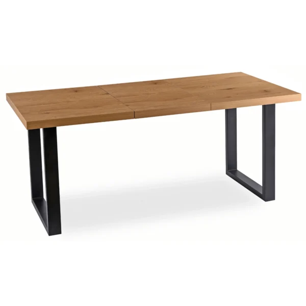Masa extensibilă TOMAS 130-230 cm, stejar auriu/negru — Mese