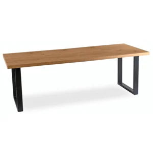 Masa extensibilă TOMAS 130-230 cm, stejar auriu/negru — Mese