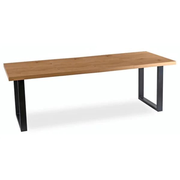 Masa extensibilă TOMAS 130-230 cm, stejar auriu/negru — Mese