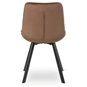 Scaun RICK Brown velur — MOBILA