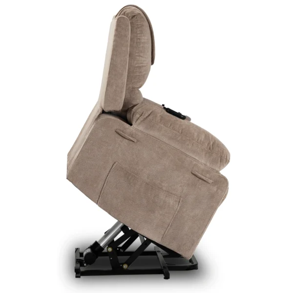 product-3488-6 Fotoliu de masaj electric rabatabil FENIX cu funcție de ridicare, bej — Fotolii de masaj