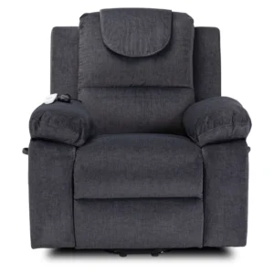 product-3489-2 Fotoliu de masaj electric, rabatabil, model FENIX, cu funcție de ridicare, culoare gri închis — Fotolii de masaj