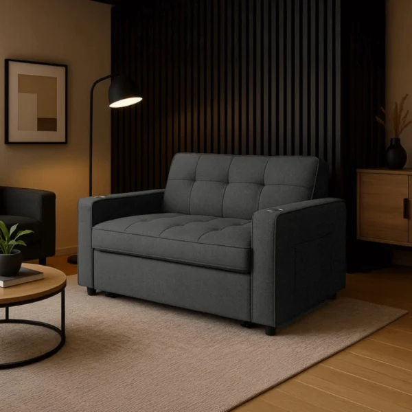 product-3491-0-1 Fotoliu rabatabil ASTER pentru dormit, negru