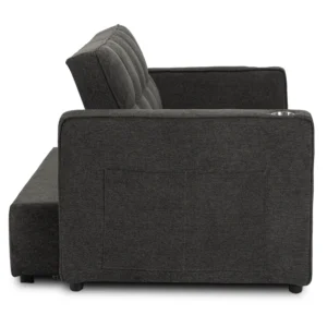 product-3491-2 Fotoliu rabatabil ASTER pentru dormit, negru