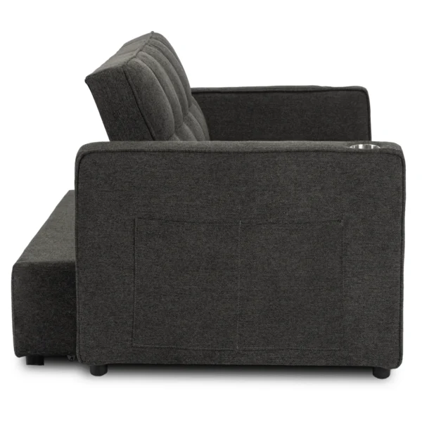 product-3491-2 Fotoliu rabatabil ASTER pentru dormit, negru