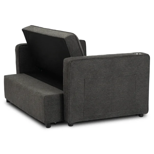 product-3491-3 Fotoliu rabatabil ASTER pentru dormit, negru