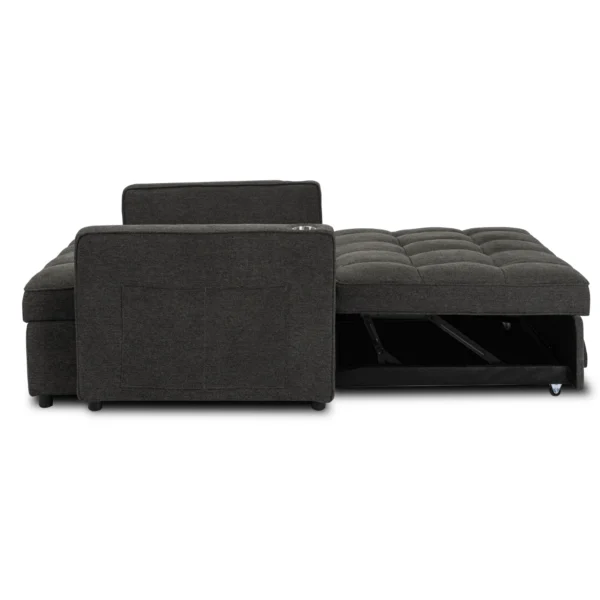 product-3491-4 Fotoliu rabatabil ASTER pentru dormit, negru