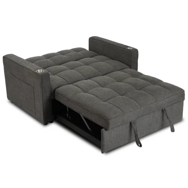 product-3491-8 Fotoliu rabatabil ASTER pentru dormit, negru