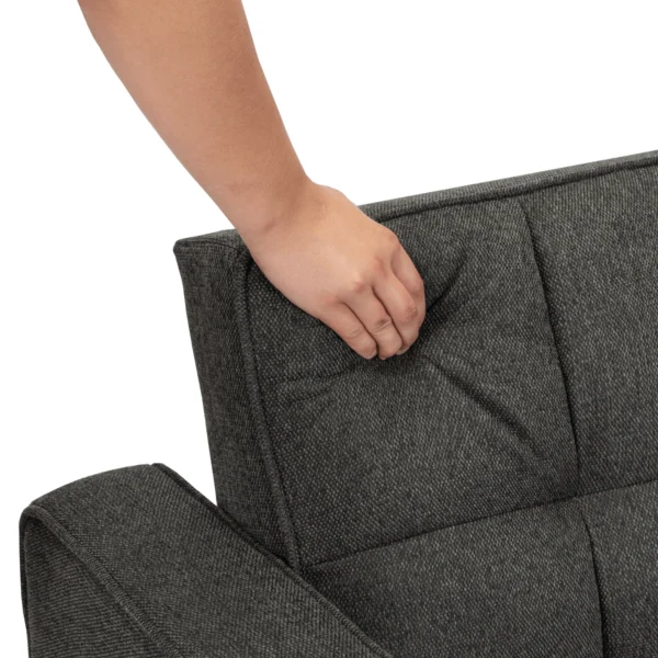 product-3491-9 Fotoliu rabatabil ASTER pentru dormit, negru