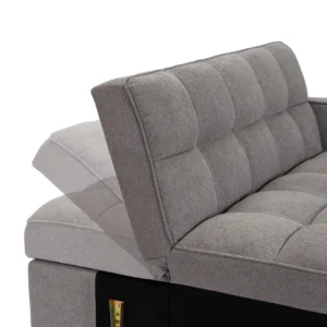 product-3492-10 Fotoliu rabatabil ASTER pentru dormit, gri