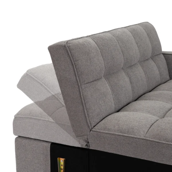 product-3492-10 Fotoliu rabatabil ASTER pentru dormit, gri