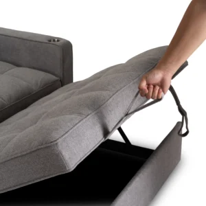 product-3492-12 Fotoliu rabatabil ASTER pentru dormit, gri