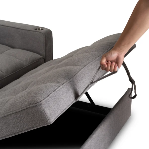 product-3492-12 Fotoliu rabatabil ASTER pentru dormit, gri