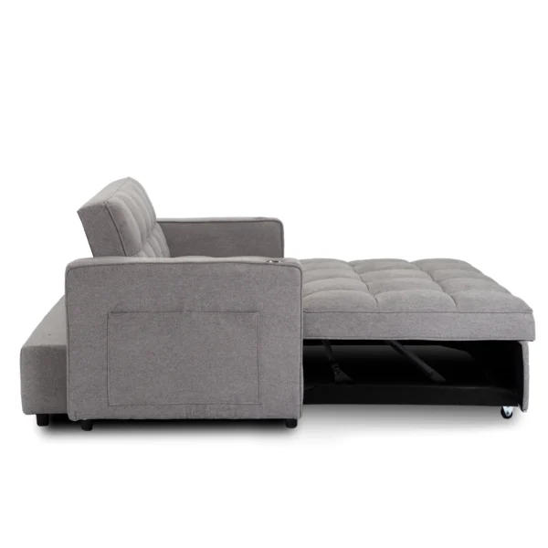 product-3492-4 Fotoliu rabatabil ASTER pentru dormit, gri