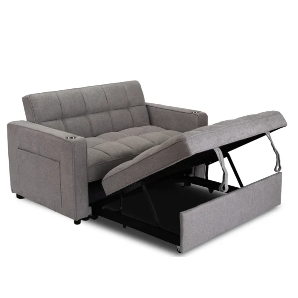 product-3492-8 Fotoliu rabatabil ASTER pentru dormit, gri