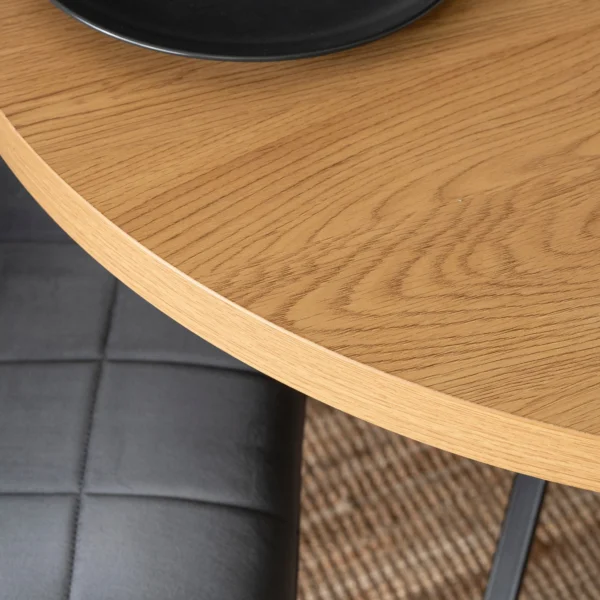product-3494-3 LUGO Masă pliabilă 90-190 cm Stejar auriu/negru — Mese