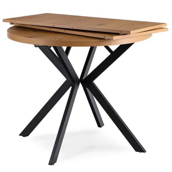 product-3494-4 LUGO Masă pliabilă 90-190 cm Stejar auriu/negru — Mese