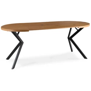 product-3494-6 LUGO Masă pliabilă 90-190 cm Stejar auriu/negru — Mese