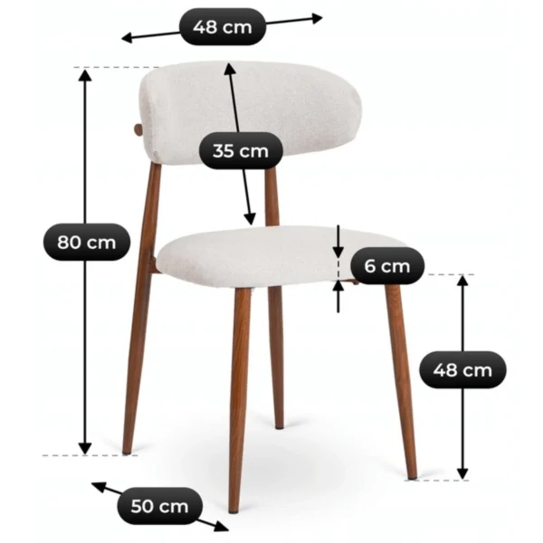 product-3497-5 Scaun FLAVIO Nuc/Gri
