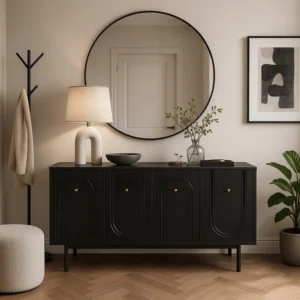 Comoda MARLEN, 155 cm, negru