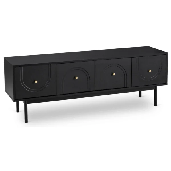 product-3500-0 Dulap RTV MARLEN 155 cm Negru — Comode TV