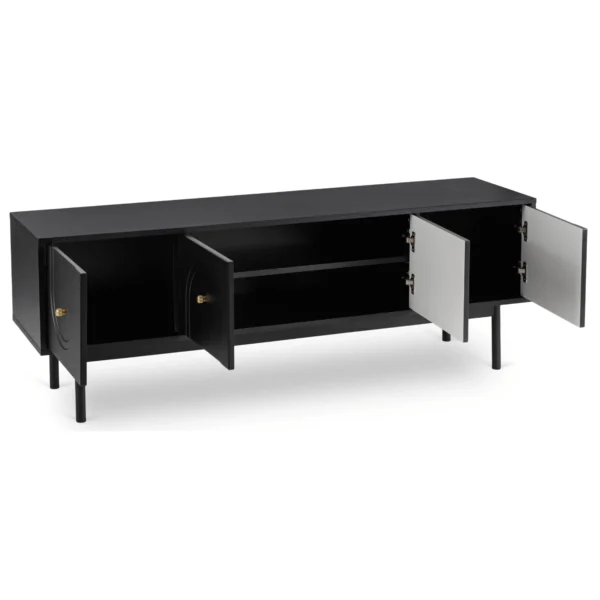 product-3500-1 Dulap RTV MARLEN 155 cm Negru — Comode TV