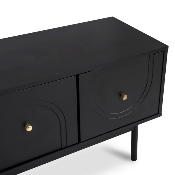 product-3500-4 Dulap RTV MARLEN 155 cm Negru — Comode TV